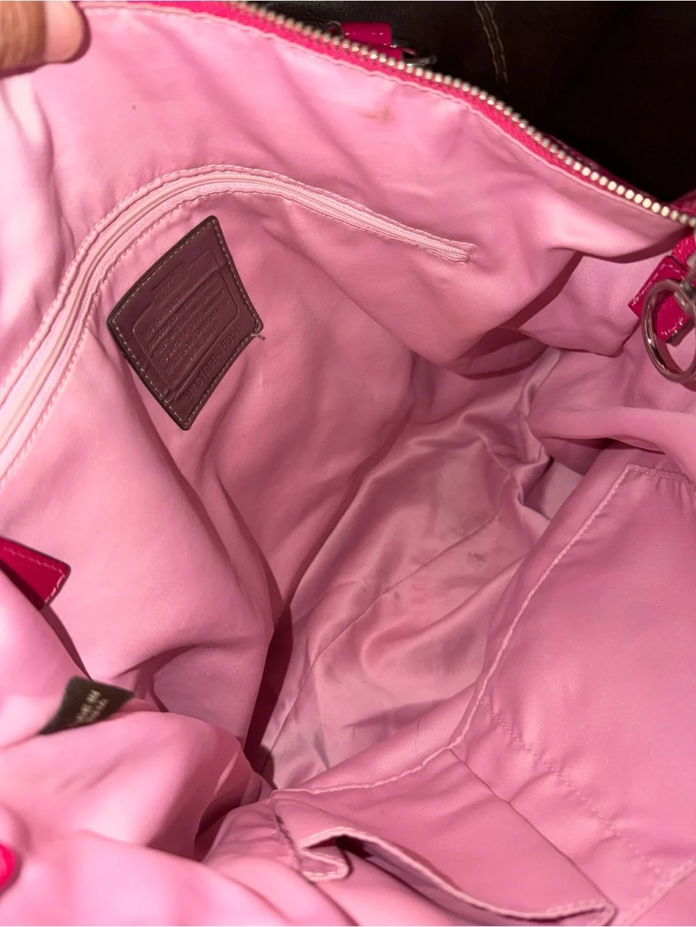 Coach Pink Poppy Storypatch Glam Tote Bag